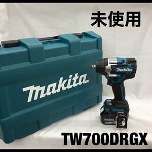 【未使用】 ｍａｋｉｔａ マキタ ＴＷ７００ＤＲＧＸ セット 充電式 インパクトレンチ １８Ｖ６Ａｈ バッテリ２本 充電器 電動工/246