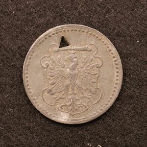 【金属製ノートゲルト】ドイツ 1910-20年台 緊急コイン【66】[E3516]　　