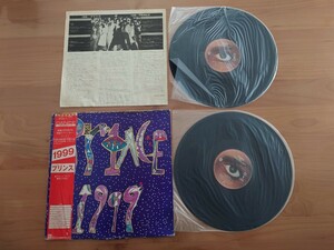 ★プリンス PRINCE★1999★帯、ジャケットテープ補強あり★帯付★OBI★中古LP★ジャケット、帯、歌詞カード経年汚れ、傷み