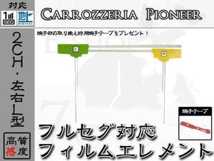 AVIC-VH009G 対応 地デジ 2ch フィルム アンテナ + 端子テープ カロッツェリア/carrozzeria/アンテナ/カーナビ/補修 ES