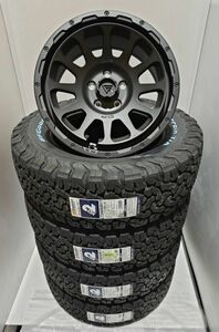 デルタフォース オーバル 8.0-17+35 5/114 マットブラック BFグッドリッチ オールテレーンT/A KO2 245/65R17 2023年製タイヤ RAV4他