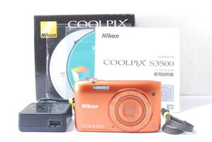 極上美品★Nikon ニコン COOLPIX S3500 光学7倍ズーム 有効画素数 2005万画素★3902