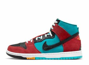 Di’orr Greenwood × Nike SB Dunk High Decon QS "Turquoise Blue and Firewood Orange" 27cm FQ1775-400