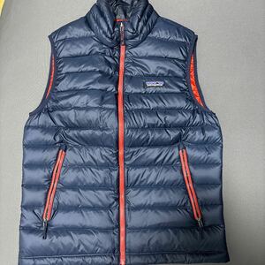  patagonia パタゴニア ダウンベスト S サイズ Navy 紺 中古 美品 