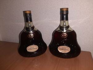 【２本セット】古酒 Hennessy X.O ヘネシー XO 金キャップ 700ml 