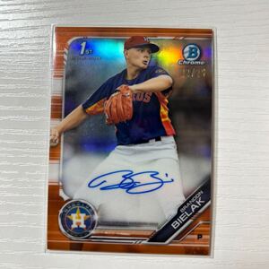 2019 Bowman Chrome Brandon Bielak orange refractor auto 25枚限定