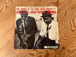 US オリジナル THE SOUND OF THE WIDE OPEN SPACES!!! / James Clay & David “Fathead” Newman 青小ラベル/深溝/フラット