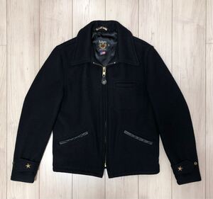 Schott 716 WOOL CPO JACKET 34 ショット ウール CPOジャケット ウールジャケット ワンスター ライダース ブラック ゴールド 黒 濃紺 753us