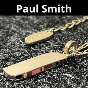 【ws418】Paul Smith ポールスミス ネックレス バー マルチカラー