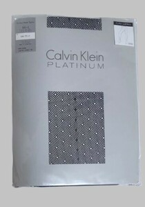 【未開封】 Calvin Klein カルバンクライン プラチナム 黒メッシュ タイツ Ｍ－L　