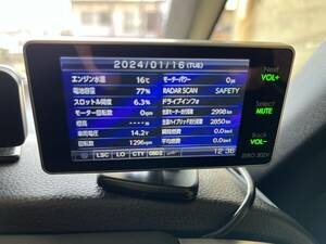 COMTEC/コムテック 3インチ GPSレーダー探知機 ZERO302V ＋ OBD2-R4 中古美品 HVメータ表示可