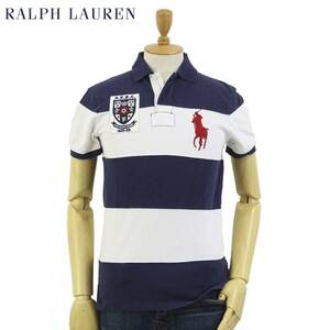 新品 アウトレット 8814 Mサイズ 半袖 ポロ シャツ polo ralph lauren ポロ ラルフ ローレン ボーダー ビッグポニー