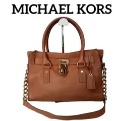 1127 綺麗マイケルコースMICHAEL KORS ハンドバッグ2wayレザー