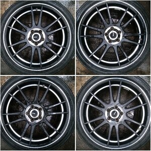 ★中古品★BRIDGESTONE SNEAKER 2020年製 225/40R18 タイヤホイールセット Advanti n948 18×7.5J+50 100-5H 【他商品と同梱歓迎】