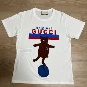 【極美品】GUCCI グッチ 最新 bear original ベアー オーバーフィット Tシャツ size S