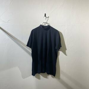 vintage euro plain hi neck tee ヨーロッパ古着 ビンテージ 半袖Tシャツ モックネック ハイネック プレーンtee 無地tee 00s 90s ペルー製