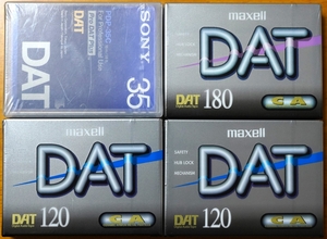 未開封 SONY maxell デジタルオーディオテープ DAT 4本セット