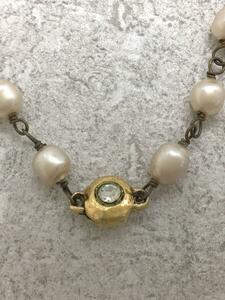 CHANEL◆ネックレス/-/パール/GLD/レディース//