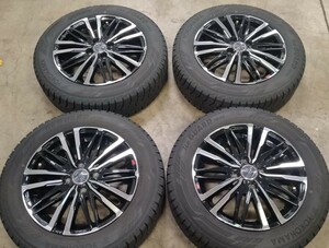 美品 バリ山 スマック 175/65R15 ヨコハマ アイスガードiG60 PCD100 4穴 5.5J オフセット+43 スタッドレスタイヤ＆アルミホイール4本セット