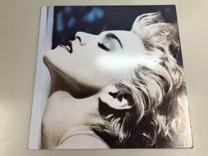 ▼　【LPレコード トゥルー・ブルー True Blue マドンナ Madonna 25442-1 ポスター付き】073-02407