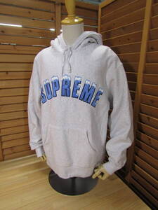 M2 △335【Supreme シュプリーム】20FW AW カナダ製 Arc Hooded Sweatshirt グレー系 SIZE S