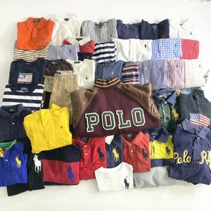 g25-① 美品含む POLO RALPH LAUREN ポロラルフローレン 54点まとめ 54点セット売り 大量 キッズ 子ども服 100-150 女の子 男の子