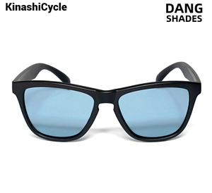 新品【KINASHI CYCLE 偏光サングラス(DANG SHADES×木梨サイクル) ライトブルー スノーボード スケボー サーフ・カルチャー ゴルフ 眼鏡】