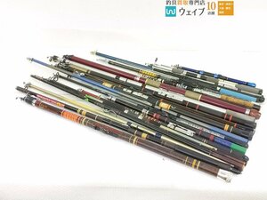 NFT 硬調 飛翔 420、ダイワ CG 波濤、オリムピック ホノルル、シマノ ホリデースピン 他 磯竿 投げ竿 など 大量セット ジャンク