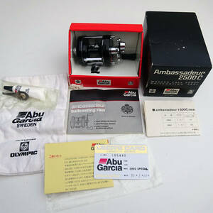 美品良品　当時93年購入カード　ABU Garcia ambassadeur 2500C スペシャル　ブラック アブガルシア アンバサダーCLASSIC オリムピック