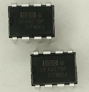 オペアンプ、OPA627BP ２個と2回路DIP化オペアンプ基板、トランジスタ・テスター LCR-T4とそのアクリルケースのセット