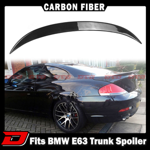 カーボントランクスポイラー 2004-2008 BMW 6シリーズ E63 M6 クーペ 前期 ウイング リアスポイラー V TYPE リアルカーボン製