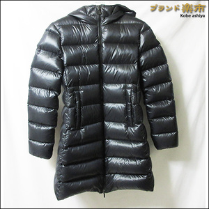 *美品 MONCLER モンクレール SUYEN スイエン ダウン コート アウター ジャケット Aライン サイズ12 152cm ブラック*