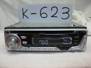 K-623　JVC　ビクター　KD-CZ502　1Dサイズ　CDデッキ　故障品