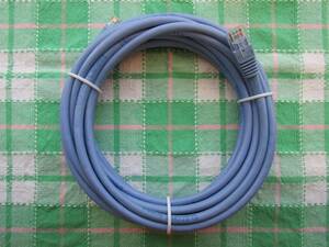 【中古】【長期保管品】ELECOM Laneed-CAT5e（水色）/ 5m（実測値）