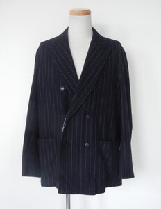 即完売 comoli 強縮ウールジャケット・テーパードパンツ《コモリ》セットアップ CHALK STRIPE 