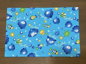 ハンドメイド*ランチョンマット【28cm×41.5cm】キッズ☆魚柄☆キッズ☆B☆