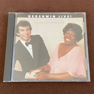 ガーシュウィン・ライヴ！／サラ・ヴォーン、トーマス　Gershwin Live! CD SONY 初期盤　 35DP 57