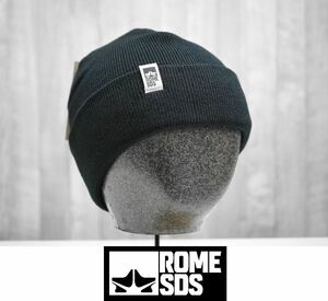 【新品:送料無料】23 ROME LOGO BEANIE - BLACK ローム ニット帽 スノーボード 帽子