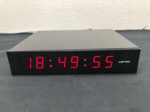 テレビ局向けデジタル時計 タイムコード受信表示にも独立の時計にも対応 LEITCH DTD-5231-R その1