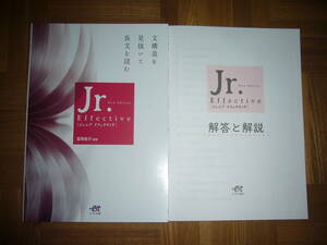 ★ Jr. Effective New Edition　ジュニア イフェクティヴ　解答解説書 付　冨岡俊介 編著　エスト出版　英語　文構造を見抜いて長文を読む