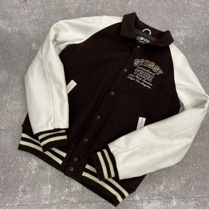 ▲ STUSSY ステューシー OLD STUSSY 25th anniversary TRIBE 4 varsity jacket スタジャン 希少 25周年 限定 ジャケット USA製 2005年104