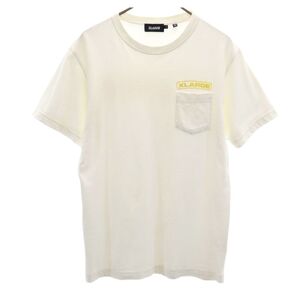 エクストララージ バックプリント 半袖 Tシャツ S ホワイト XLARGE ポケT メンズ