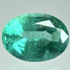 ［天然エメラルド0.745ct］J 約7.0×5.0mmソーティング付 ルース 裸石 宝石 ジュエリー emerald beryl ベリル　テDG0