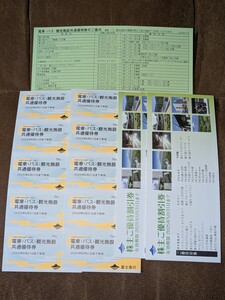 匿名配送無料◆富士急行株主優待券10枚（電車・バス・観光施設共通優待券）+割引券2冊◆富士急ハイランドフリーパス引き換え可2025.5.31