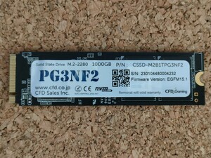 CFD Gaming PG3NF2 M.2 2280 PCIe NVMe 1TB 【SSD】