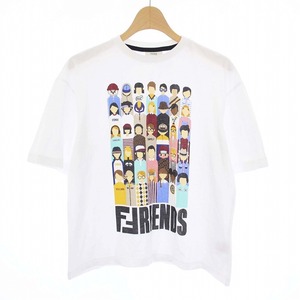 フェンディ FENDI FRENDS Tシャツ カットソー 半袖 プリント 12A 白 ホワイト /KH キッズ