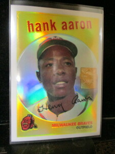 ★野球カード H・アーロン 2000 Topps Aaron Chrome Refraxtor 6of23　即決!!