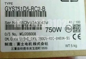 送料無料★新品 富士 サーボモータ GYS751D5-RC2-B ◆保証