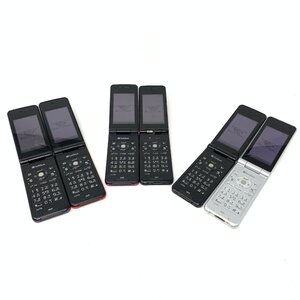 ◆動作品＆ジャンク ６台セット◆softbank COLOR LIFE 002P/3G端末/Black/ガラケー/70519