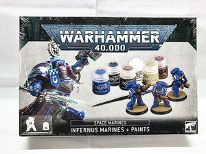 ウォーハンマー40,000　インフェルヌス マリーン&ペイントセット　60-11　WARHAMMER　INFERNUS MARINES+PAINTS　同梱OK　1円スタート★H